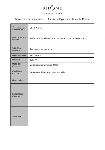 Transports en commun.