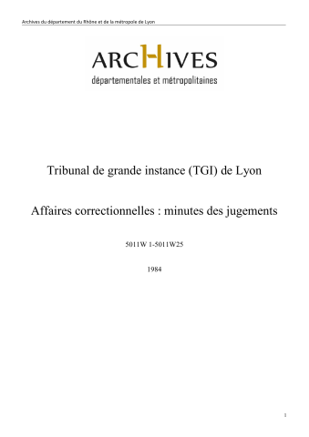 Du 16 au 24 janvier 1984.