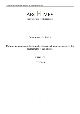 Domaine Lacroix-Laval, gestion administrative.