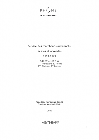 Forains, marchands ambulants, nomades.