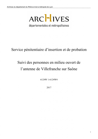 Sursis mise à l'épreuve. Semi-liberté.