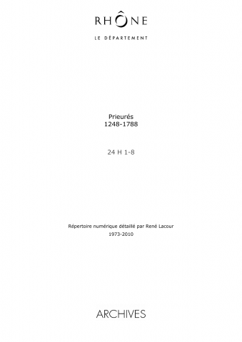 Doyenné de Limas (dépendant de l'abbaye de Cluny).