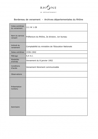 Comptabilité du ministère de l'Education Nationale.