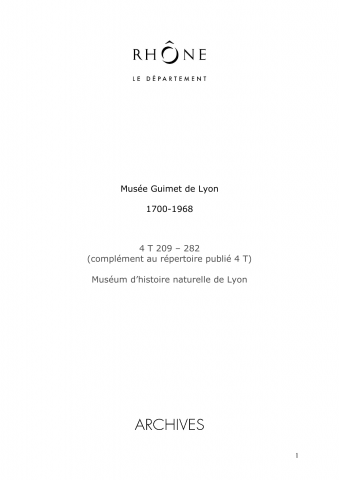 Pièces justificatives de l'emploi des subventions votées par le Conseil général.