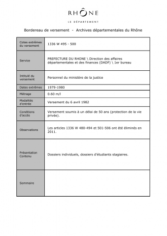 Comptabilité du ministère de la Justice.