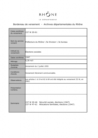 Sécurité sociale et allocations familiales.