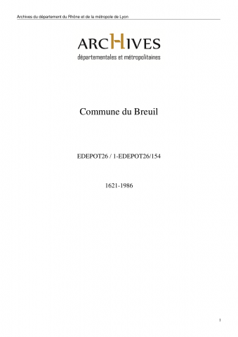 Enregistrement de la déclaration des propriétaires.