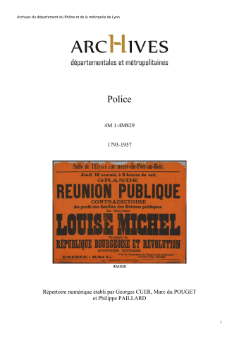 Débits de boissons (1860) ; état des débits de boissons dont la fermeture a eu lieu par simple cessation de commerce (1863-1867).