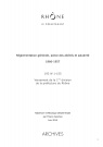 Réglementation générale, police des aliénés et salubrité.