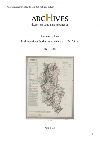 Ain, Rhône, Isère, Savoie et Piémont d'après Cassini et le dépôt de la Guerre. Lyonnais, Bourgogne, Dauphiné - Sud-Est n° 18.