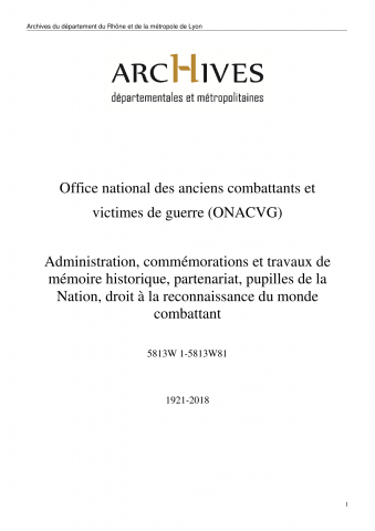Administration du service, personnel, commémorations et travaux de mémoire historique, partenariat avec des associations, pupilles de la Nation, droit à la reconnaissance du monde combattant.