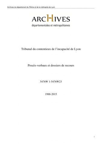 Procès-verbaux et dossiers de recours.