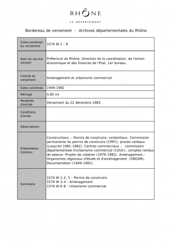 Aménagement et urbanisme commercial.