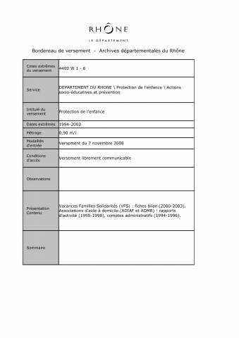 Protection de l'enfance.