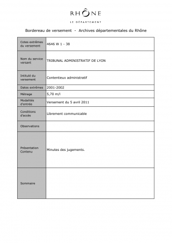 Contentieux administratif.