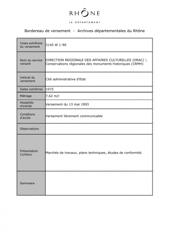 Cité administrative d'État.