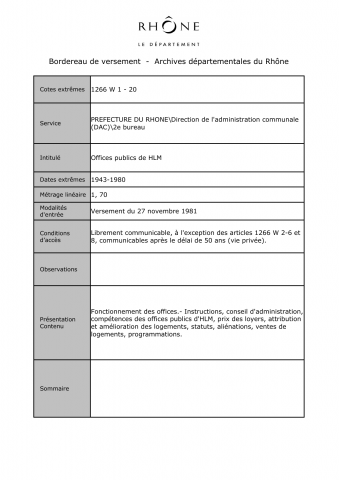 Offices publics de HLM.