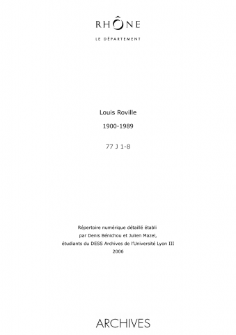 Archives de Louis Rousselon, critique d'art.