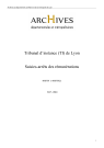Section de Neuville-sur-Saône et Caluire : procès-verbaux et jugements (1937-1938, 1940, 1968, 1970, 1973).