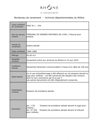 Procédures correctionnelles.