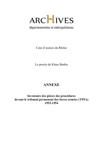 Dossiers 1-40 (Dossier VI/1).