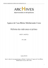 Synthèse des documents de référence, préparation du texte de loi sur la redevance pollution, réflexion sur la modulation géographique des redevances et encadrement des redevances.