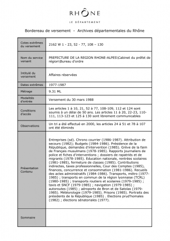 Affaires réservées.