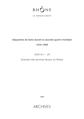 Registre des condamnations et séquestres.