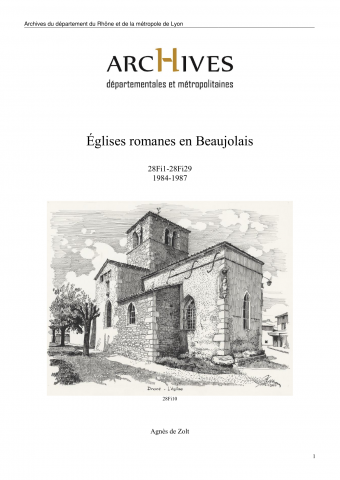 Eglises romanes en Beaujolais.