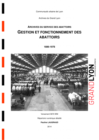 5870WM - Communauté urbaine de Lyon - Gestion et fonctionnement des abattoirs