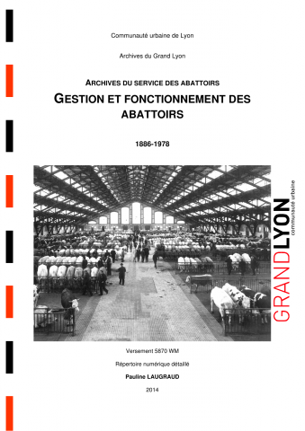 Gestion et fonctionnement des abattoirs.