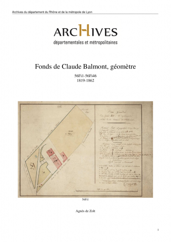 Plan de la propriété de Mme Mauteville, lieu de la Chome.