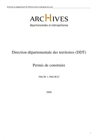 Permis n°69-052-08-F0025 à 69-052-08-F0034.