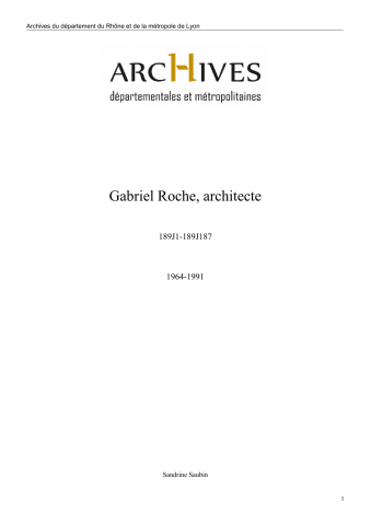 Correspondance et plans modifiés.