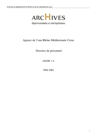 Dossiers du personnel.