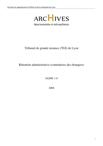 Procédure relative aux décisions de maintien ou non en rétention administrative (contentieux des étrangers) : dossiers.