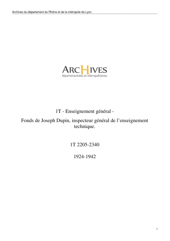 Lyon, école supérieure de commerce et de tissage.