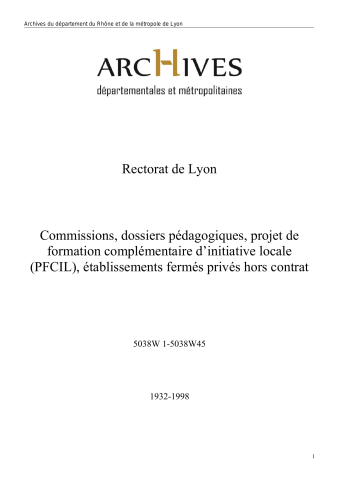 Commissions de concertation pour l'enseignement privé.