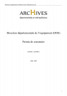 Permis n°PC238910009, PC238920004, PC078930008, PC095930001, PC227930024, PC238930011, PC227940008 et PC227940005.