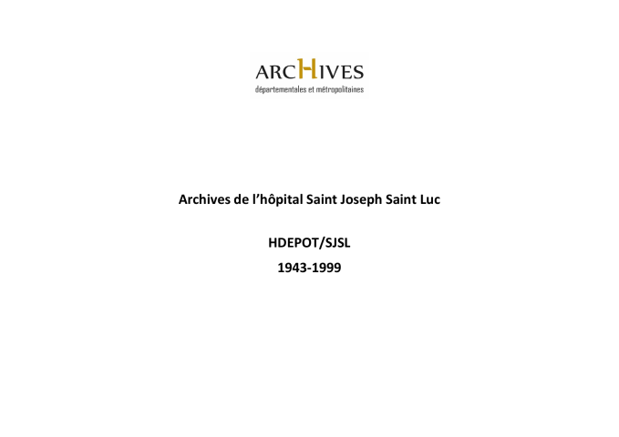 Hôpital Saint-Joseph Saint-Luc.